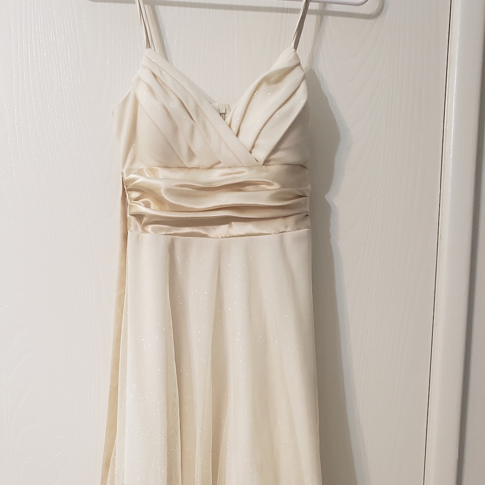 Prom dress champagne colored